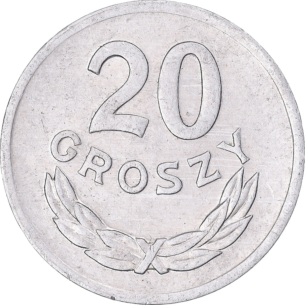 Moneta, Polonia, 20 Groszy, 1976