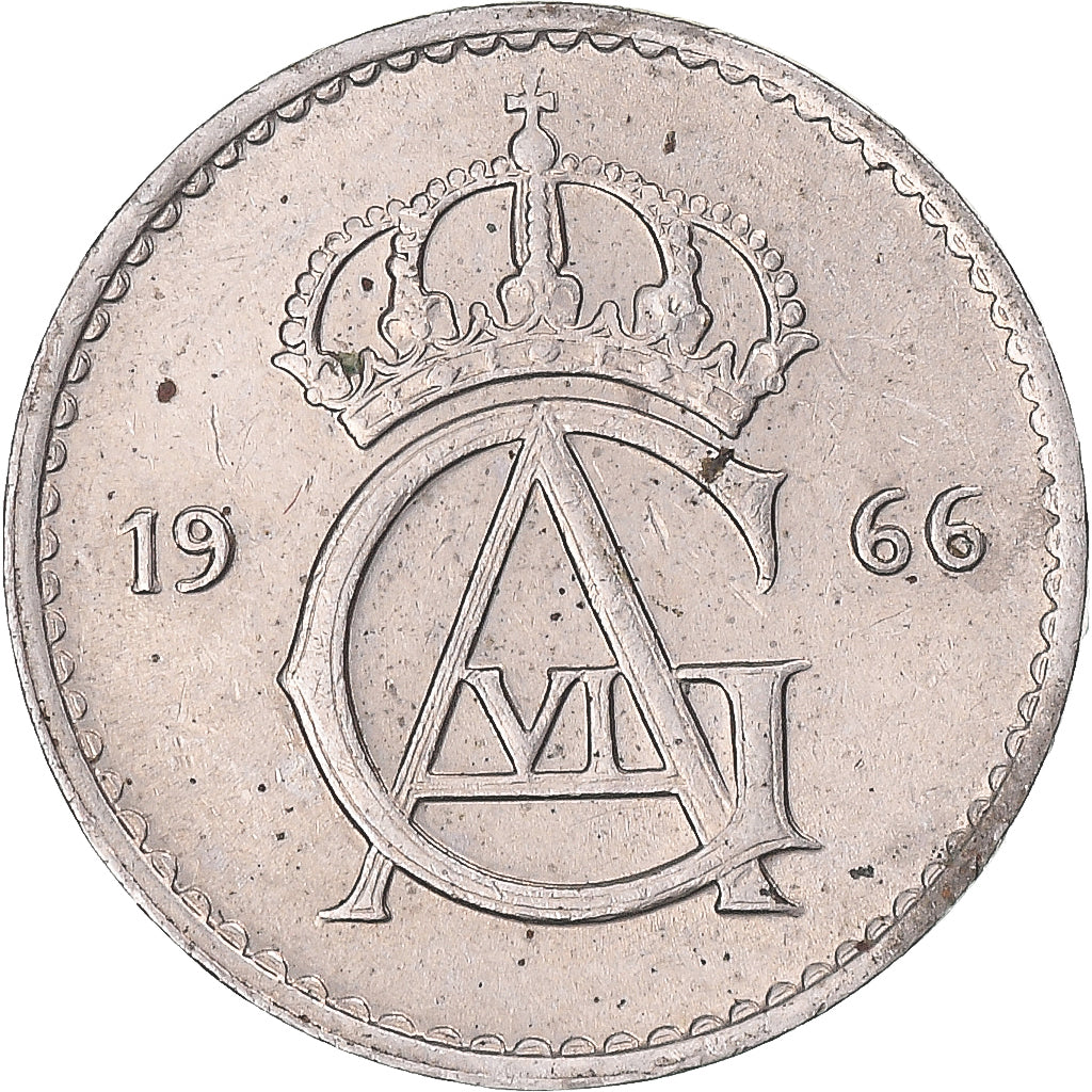 Moeda, Suécia, 25 Öre, 1966
