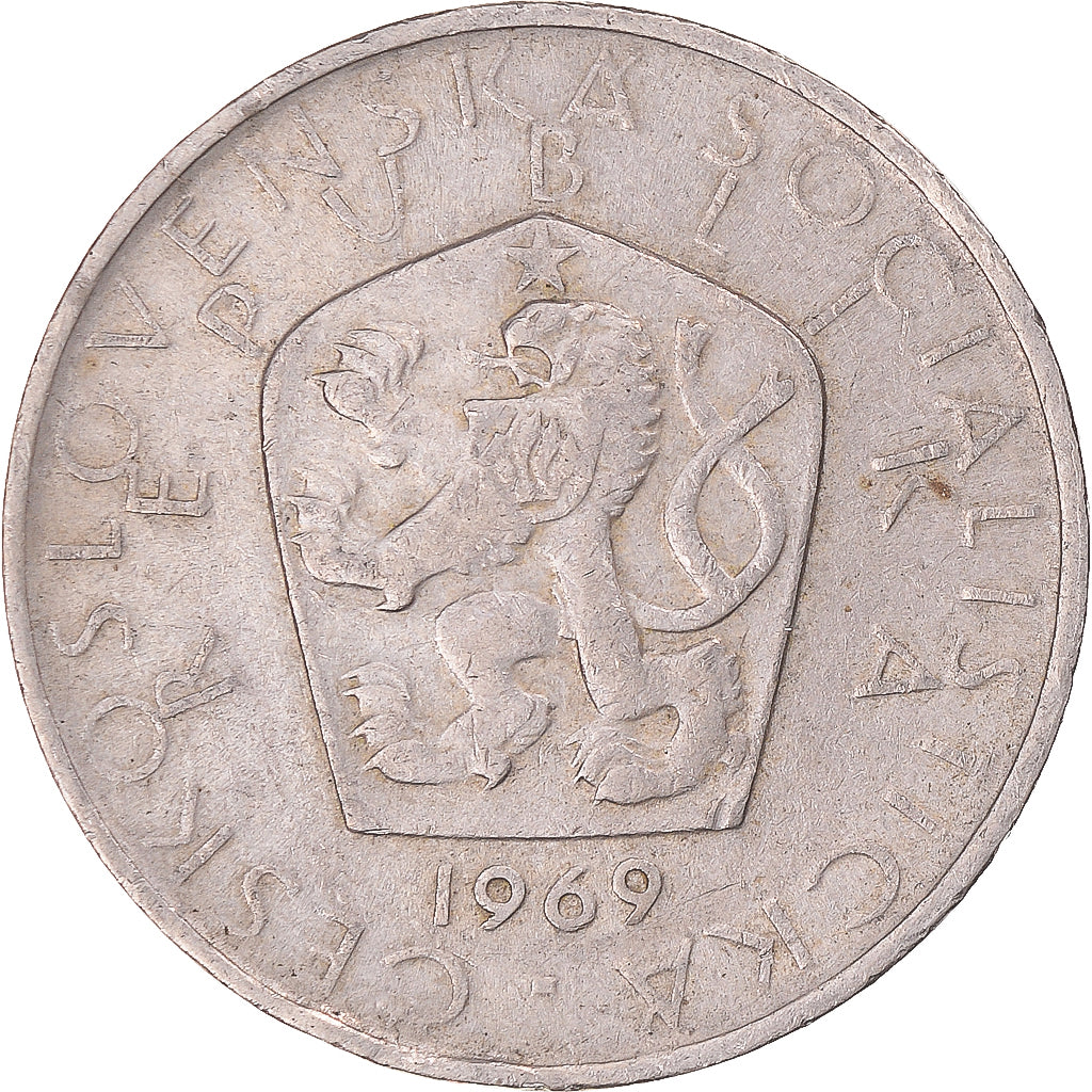 Monnaie, Tchécoslovaquie, 5 Korun, 1969