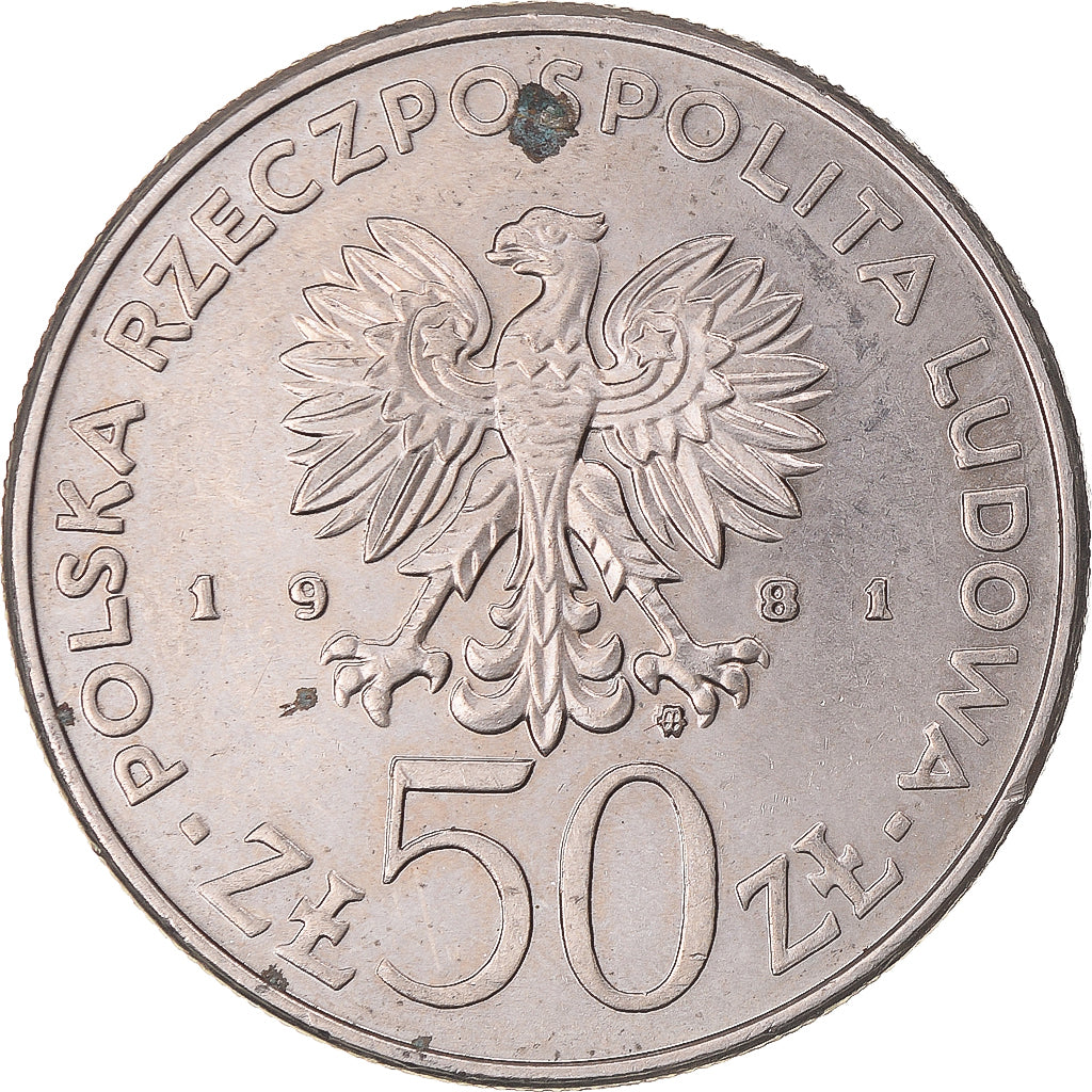 Moneta, Polonia, 50 Zlotych, 1981