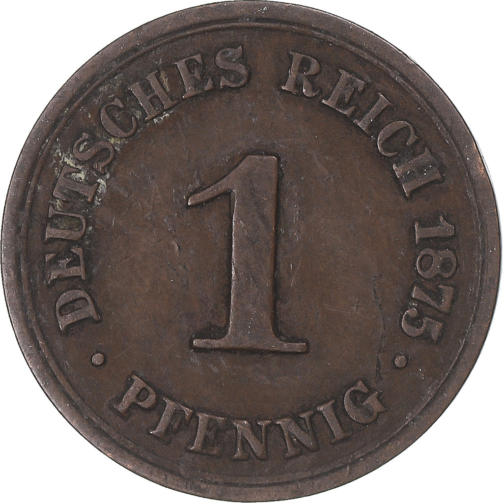 Moneta, Germania, Pfennig, 1875