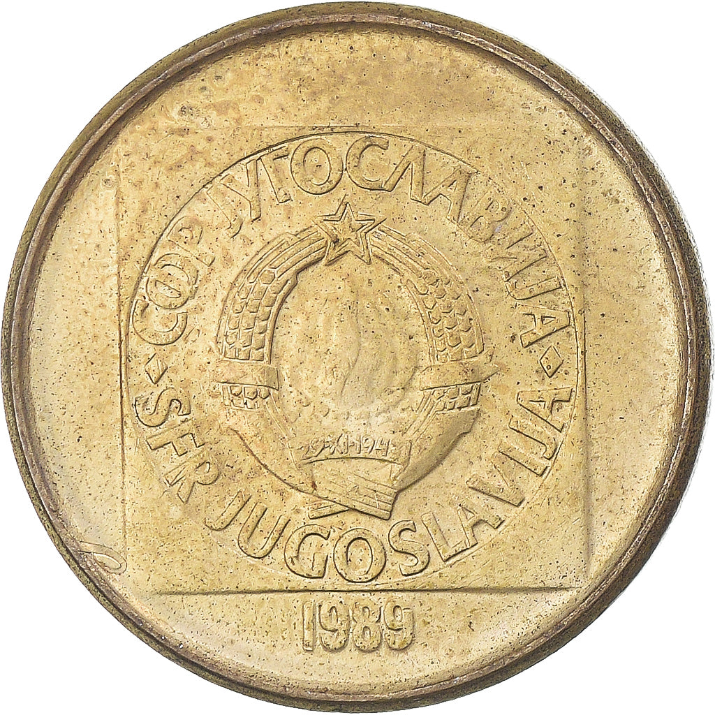 Münze, Jugoslawien, 20 Dinara, 1989