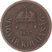 Monnaie, Hongrie, 2 Filler, 1937