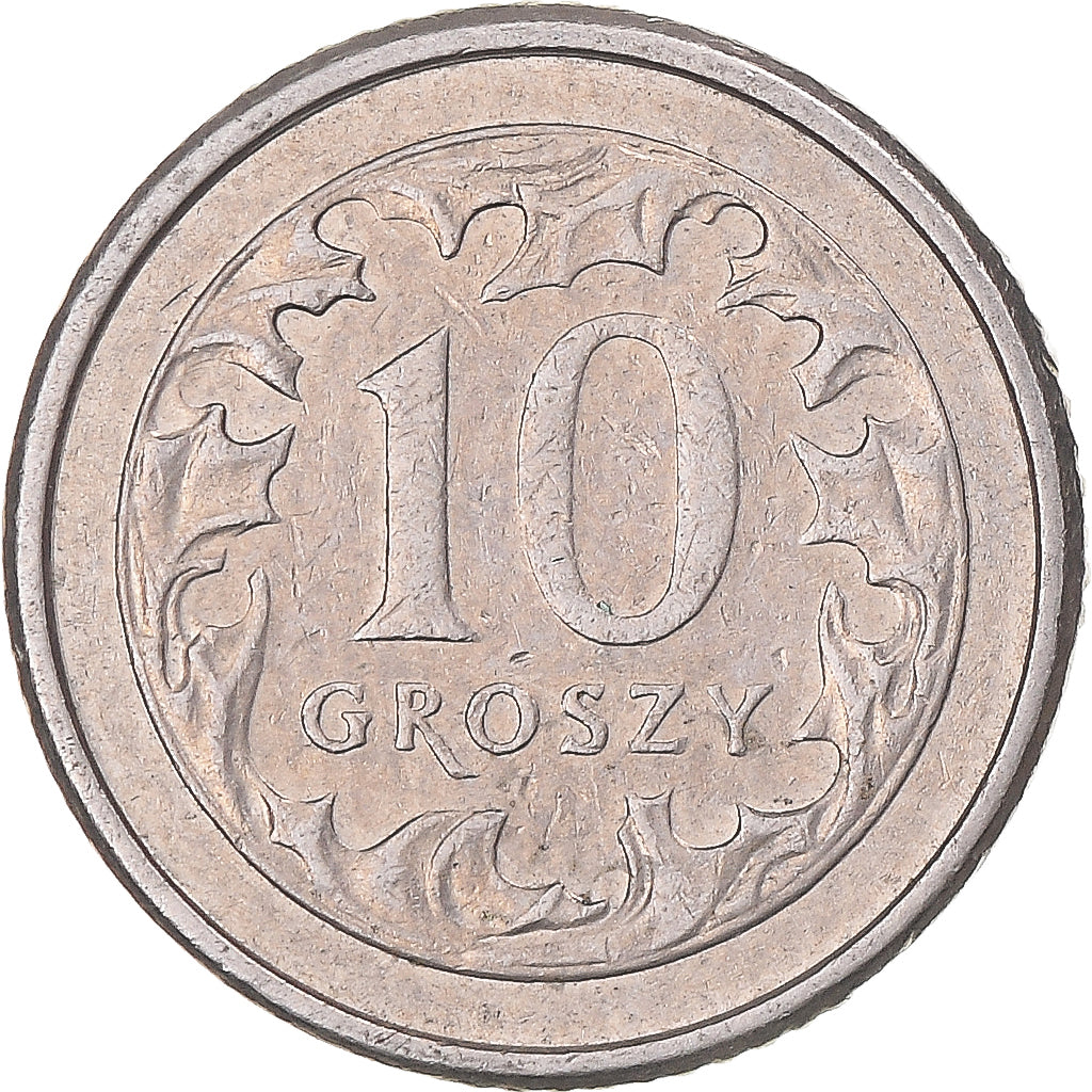 Monnaie, Pologne, 10 Groszy, 1992
