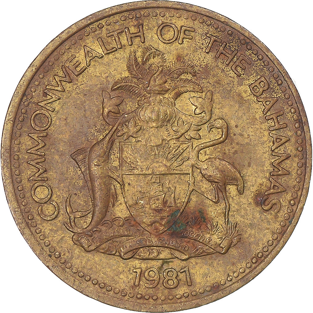 Monnaie, Bahamas, Cent, 1981