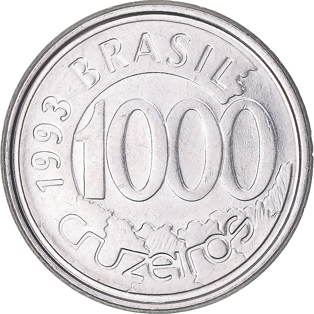 Monnaie, Brésil, 1000 Cruzeiros, 1993