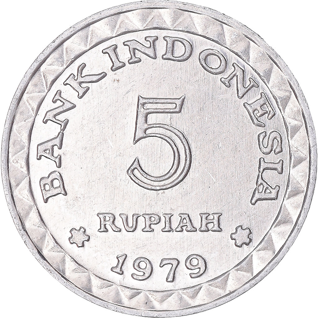 Moneta, Indonesia, 5 Rupiah, 1979