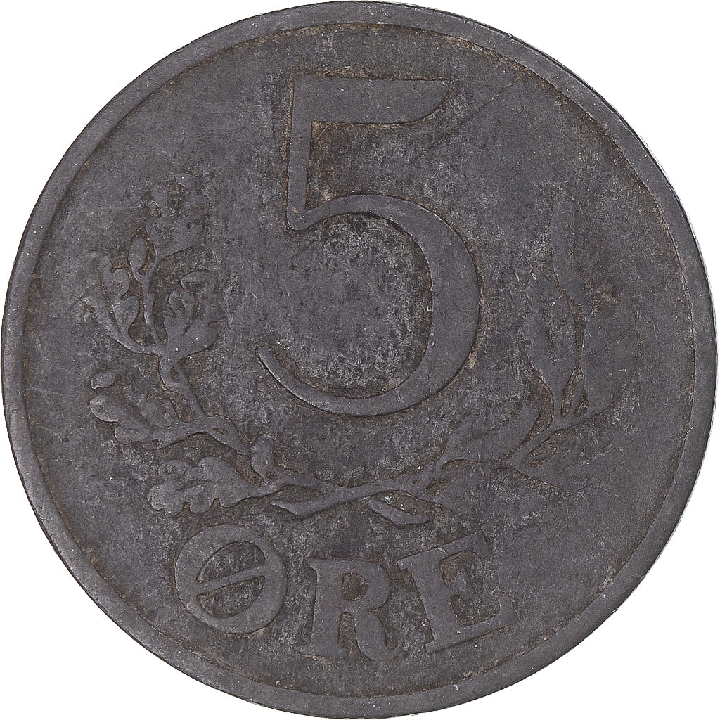 Moneta, Danimarca, 5 Öre, 1945