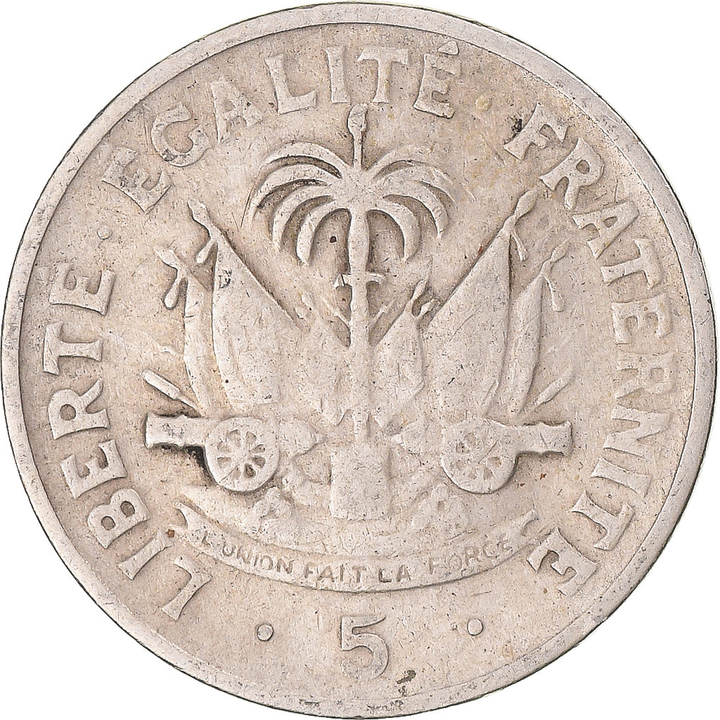 Munten, Haïti, 5 Centimes, 1970