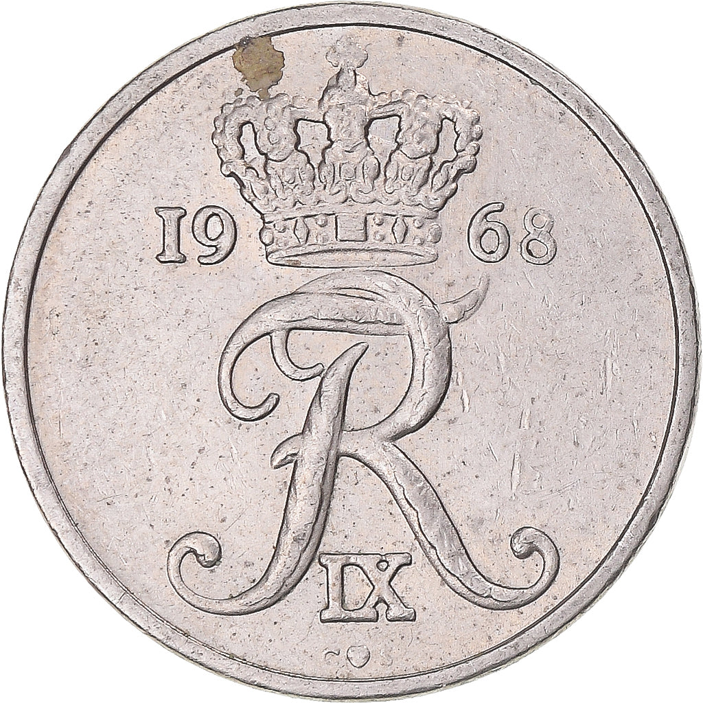Moneda, Dinamarca, 10 Öre, 1968