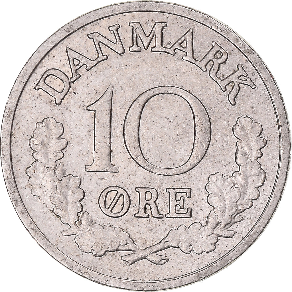 Moneda, Dinamarca, 10 Öre, 1968