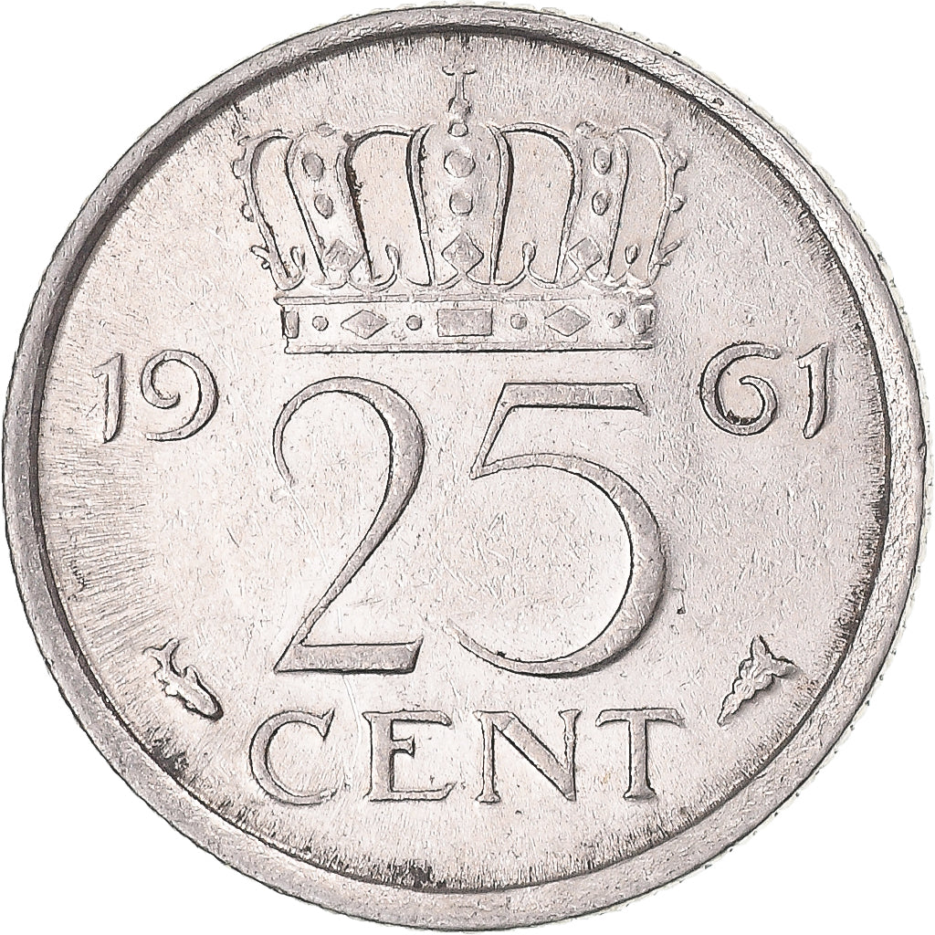 Moneta, Paesi Bassi, 25 Cents, 1961
