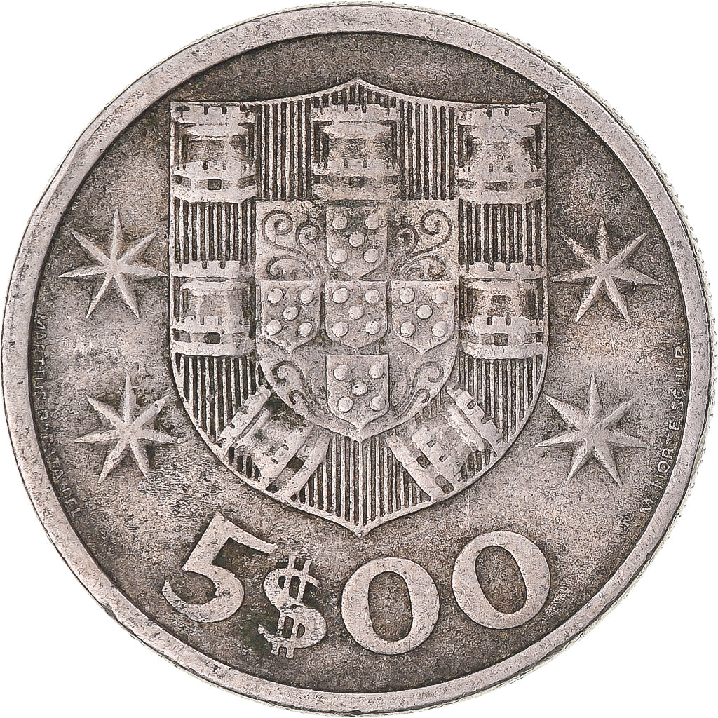 Moneta, Portugal, 5 Escudos, 1971