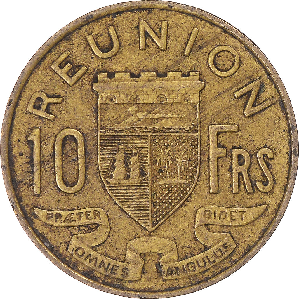 Réunion, 10 Francs, 1962