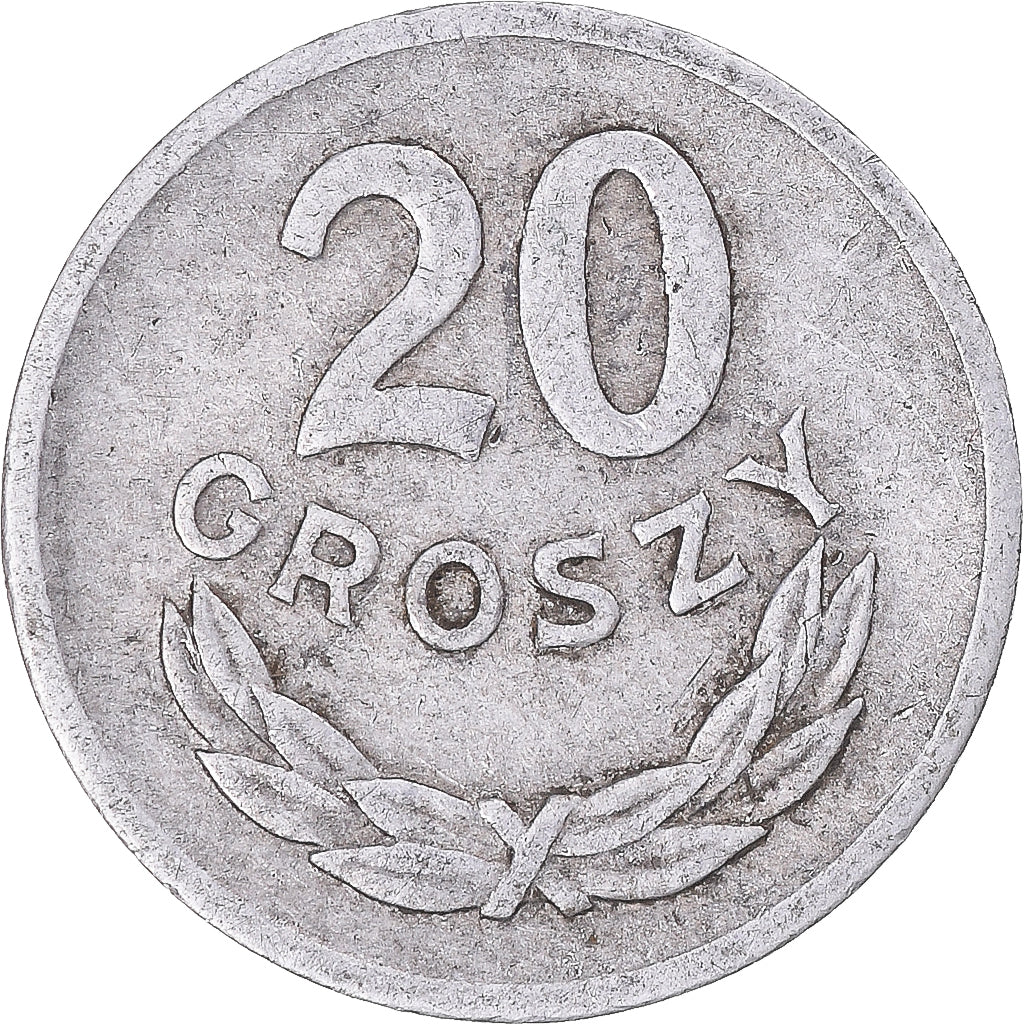 Moneta, Polonia, 20 Groszy, 1969