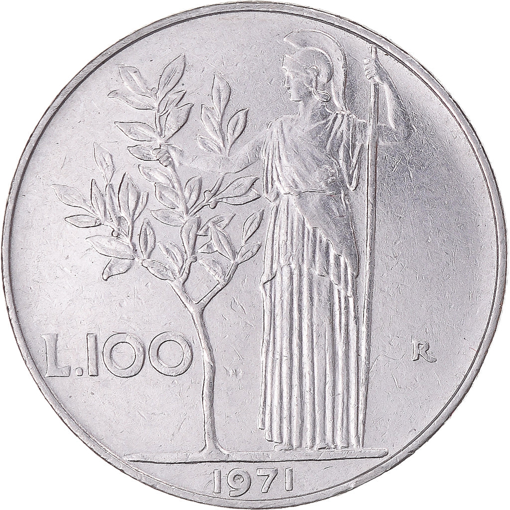 Moneda, Italia, 100 Lire, 1971