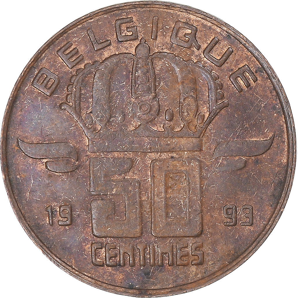 Munten, België, 50 Centimes, 1993
