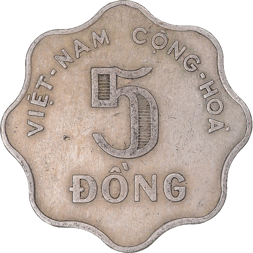 Monnaie, Viet Nam, 5 Dông, 1966