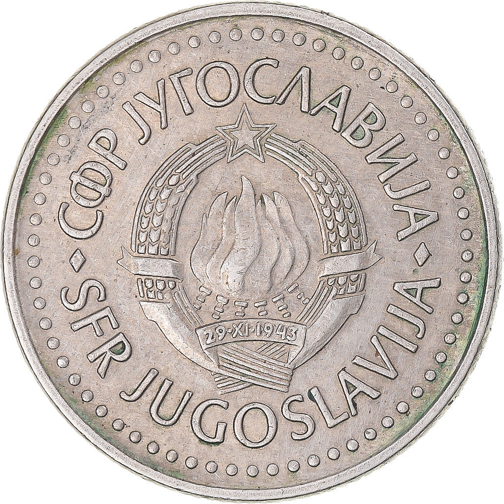 Moneta, Jugosławia, 10 Dinara, 1986