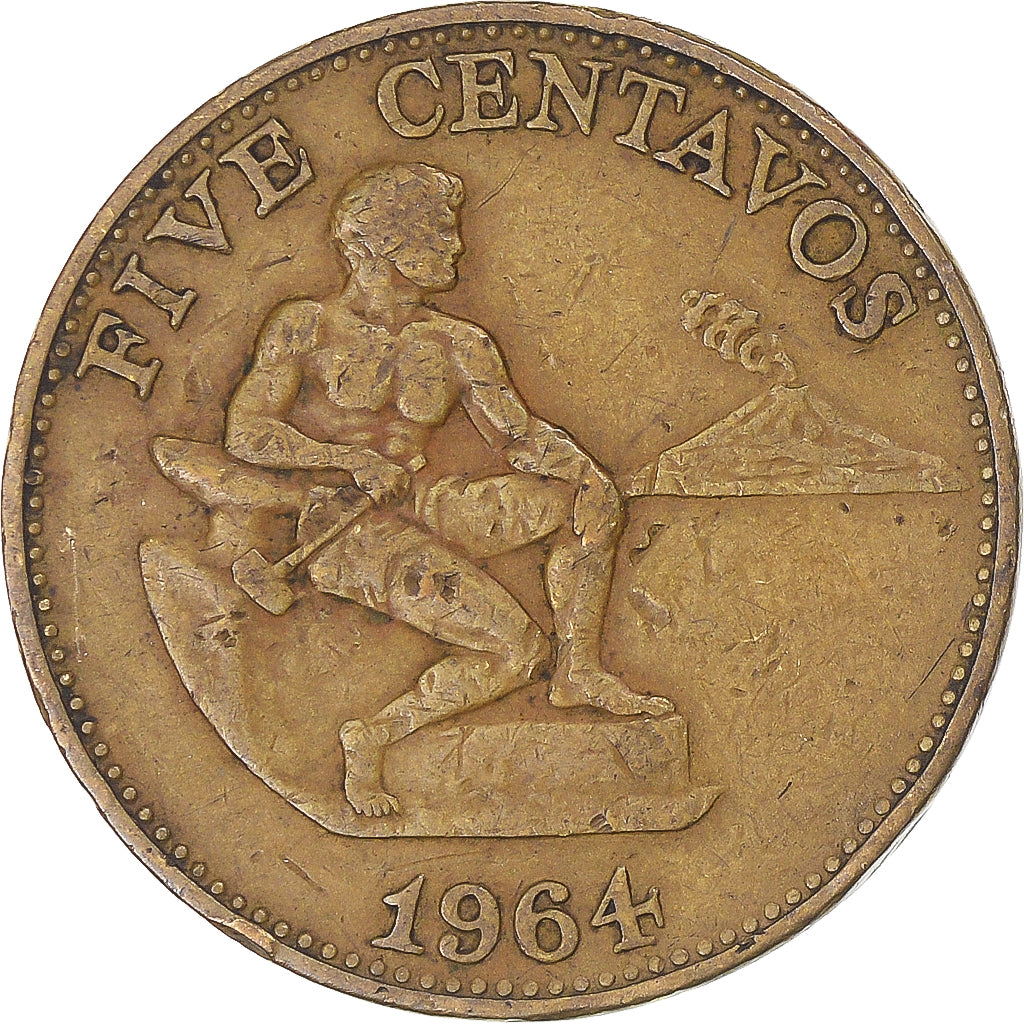 Moneta, Filipiny, 5 Centavos, 1964