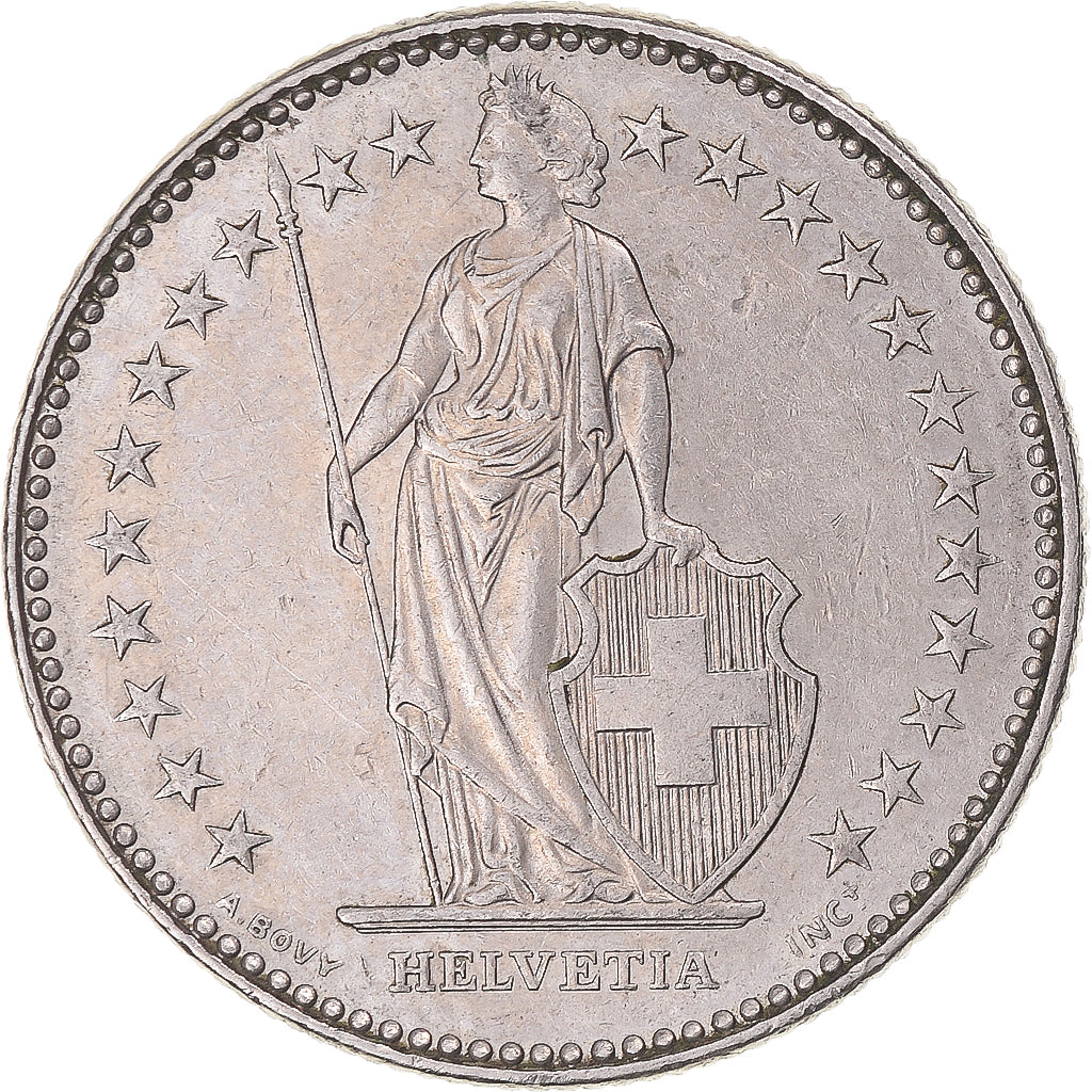 Coin, Switzerland, 2 Francs, 1987