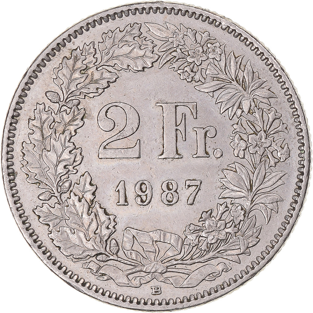 Coin, Switzerland, 2 Francs, 1987