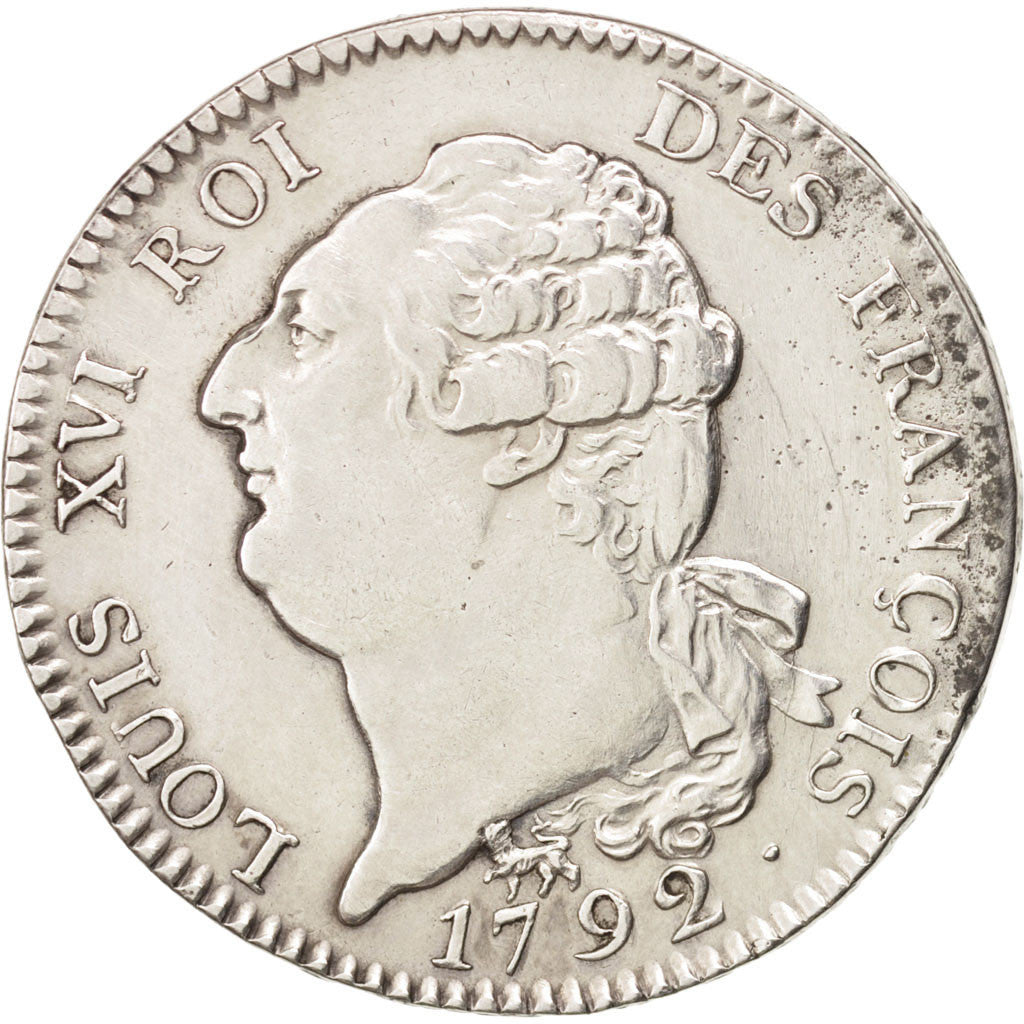 Coin, France, Écu de 6 livres françois, ECU, 6 Livres, 1792, Paris, AU(50-53)
