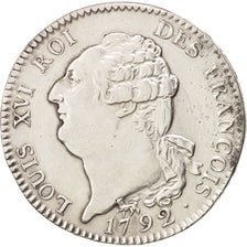 Coin, France, Écu de 6 livres françois, ECU, 6 Livres, 1792, Paris, AU(50-53)
