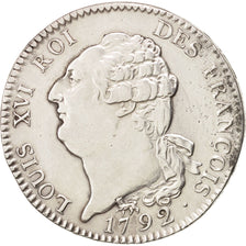 Monnaie, France, Écu de 6 livres françois, ECU, 6 Livres, 1792, Paris, TTB+