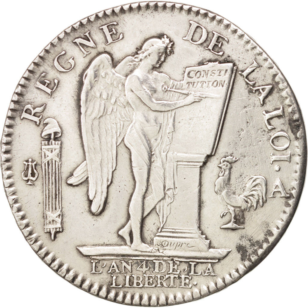 Coin, France, Écu de 6 livres françois, ECU, 6 Livres, 1792, Paris, AU(50-53)