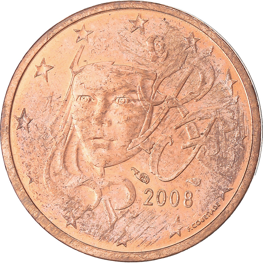 Moneda, Francia, 2 Euro Cent, 2008