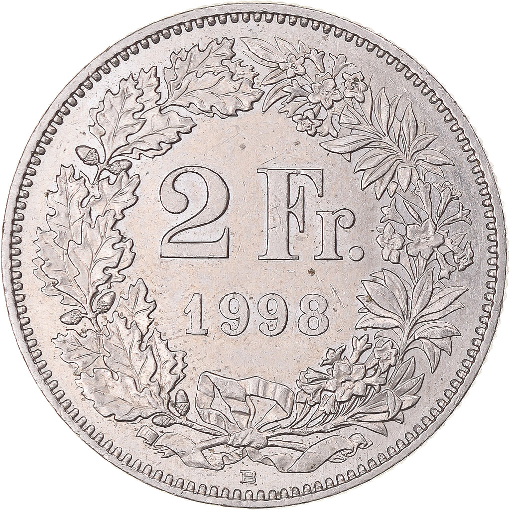 Moneta, Szwajcaria, 2 Francs, 1998