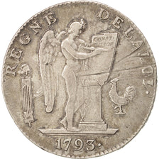 Convention, Ecu de 6 Livres au Génie 1793 Bayonne, KM 624.6