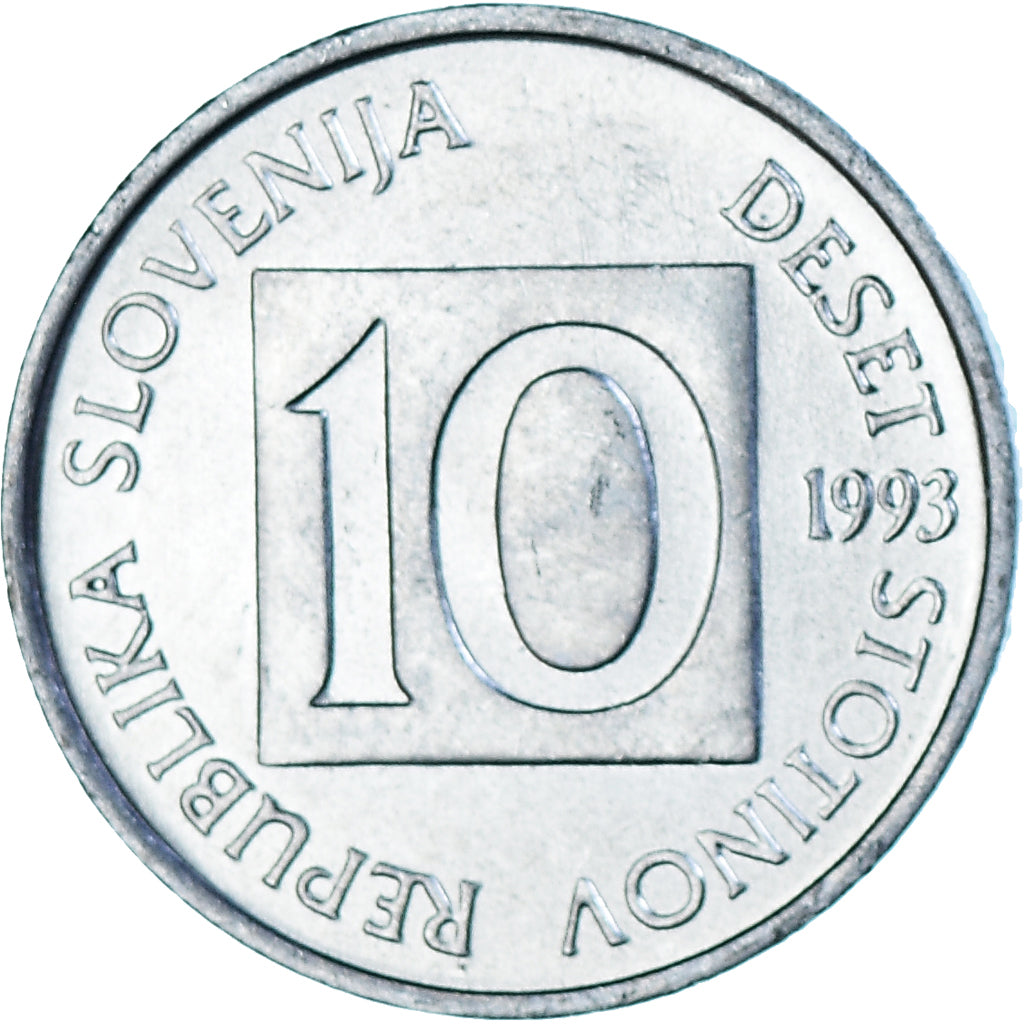 Coin, Slovenia, 10 Stotinov, 1993