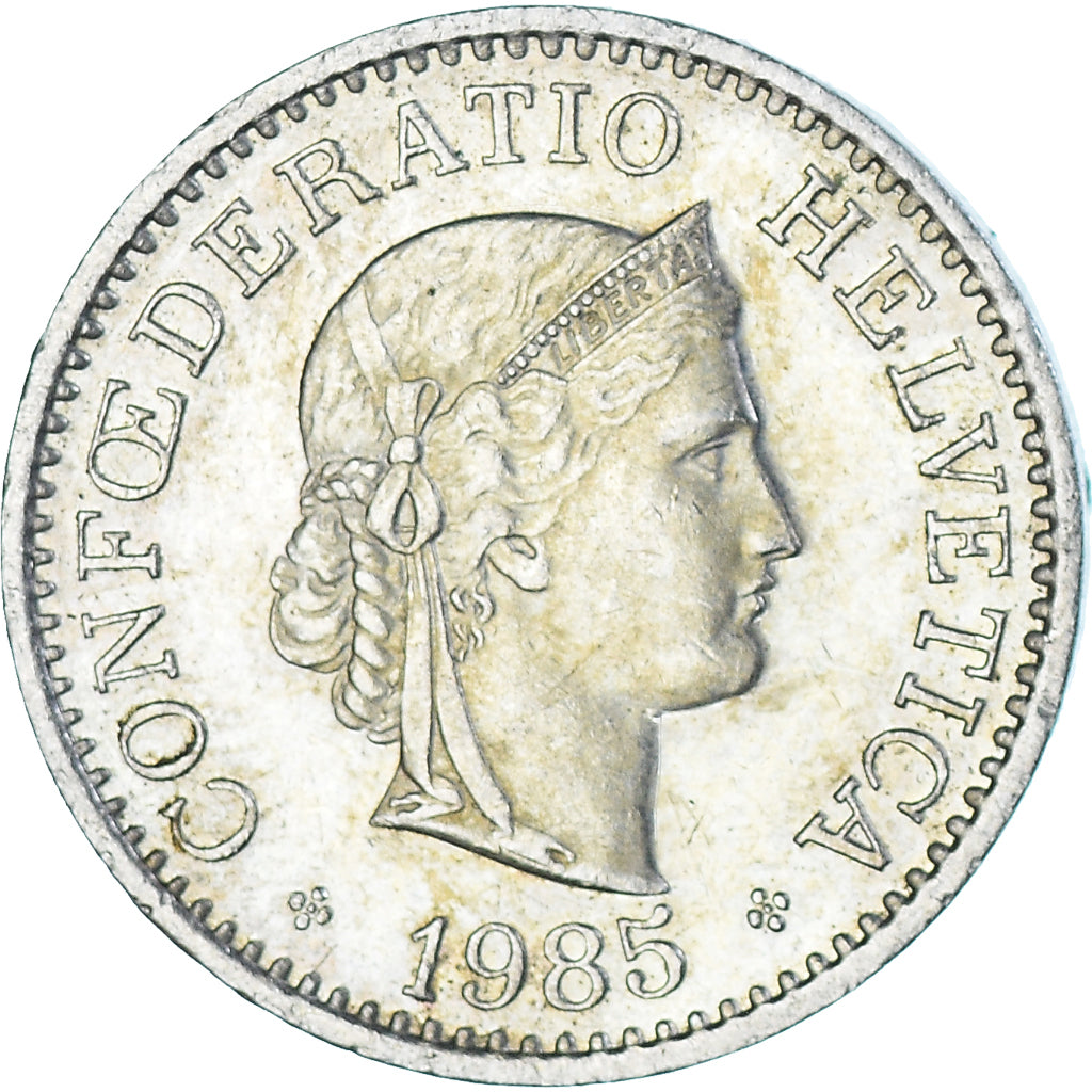 Monnaie, Suisse, 10 Rappen, 1985