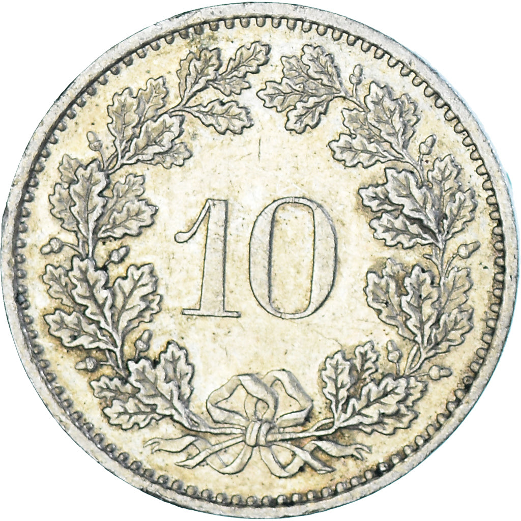 Monnaie, Suisse, 10 Rappen, 1985