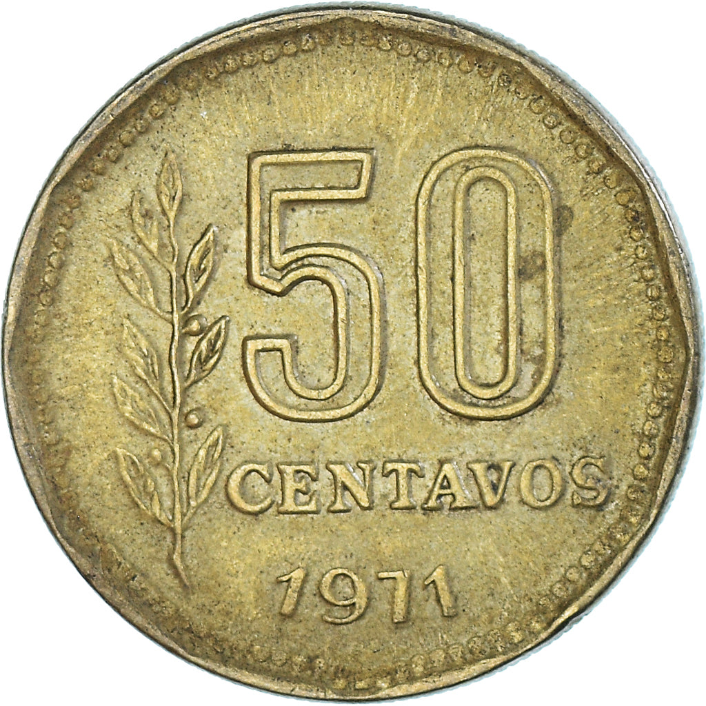 Coin, Argentina, 50 Centavos, 1971