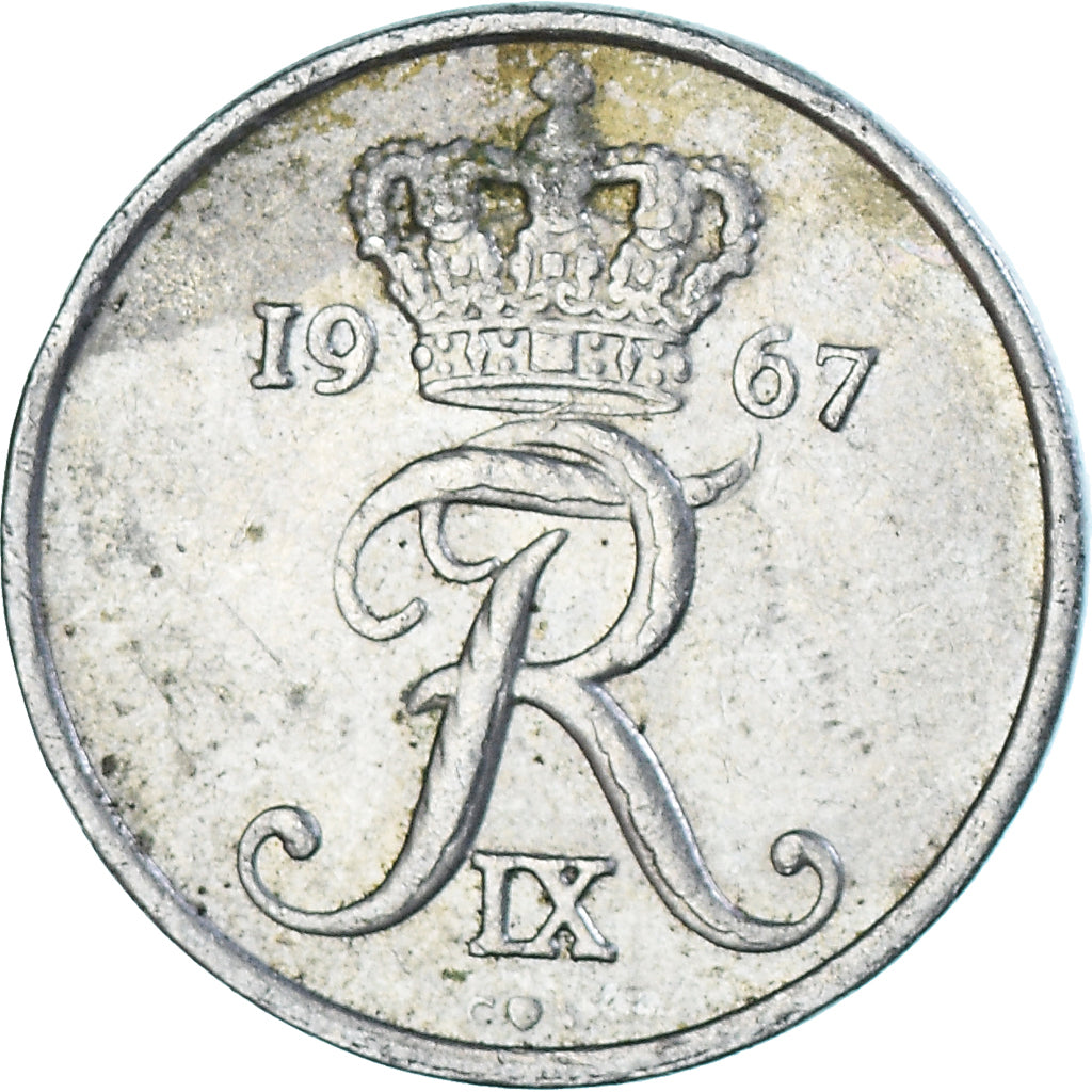 Moeda, Dinamarca, 10 Öre, 1967
