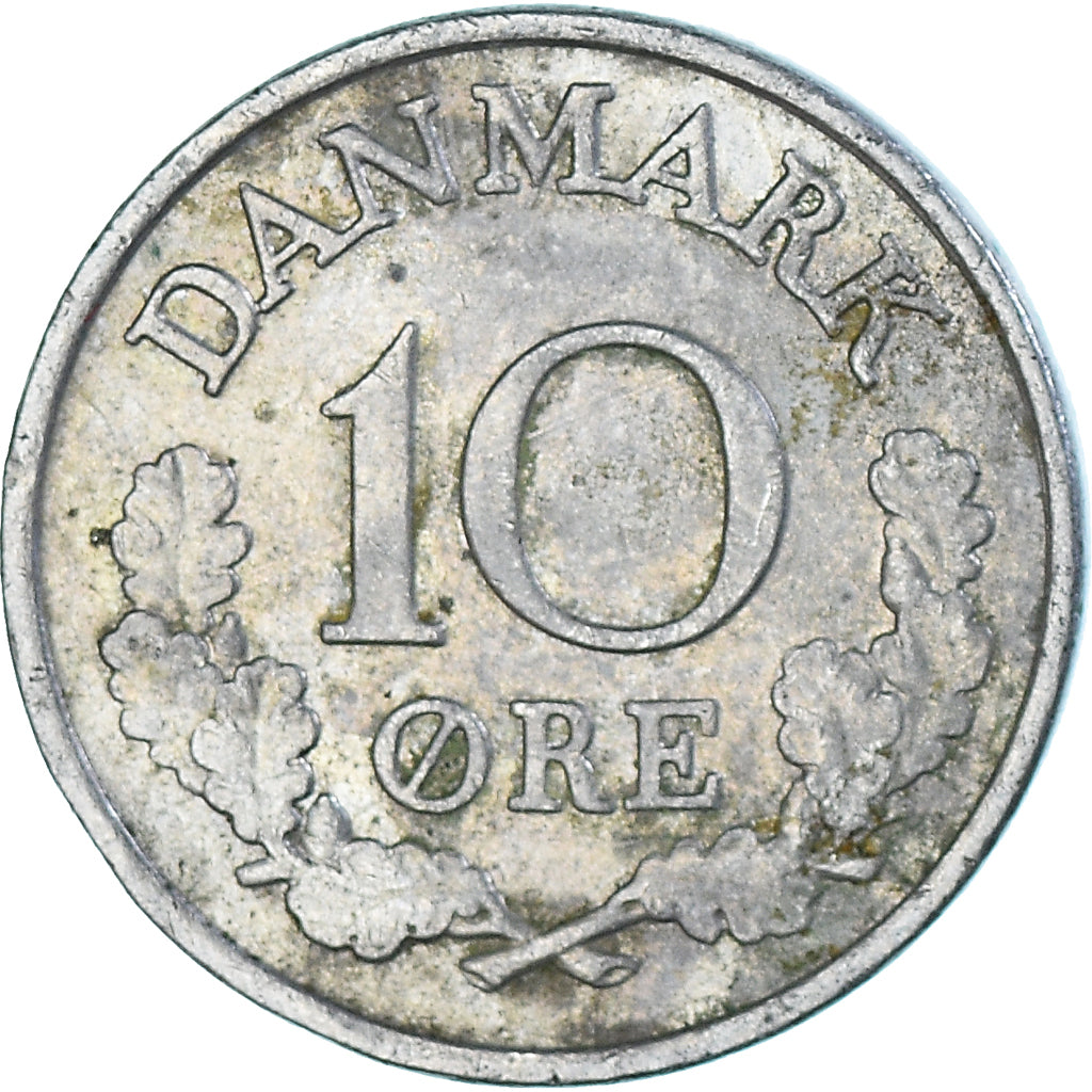 Moeda, Dinamarca, 10 Öre, 1967