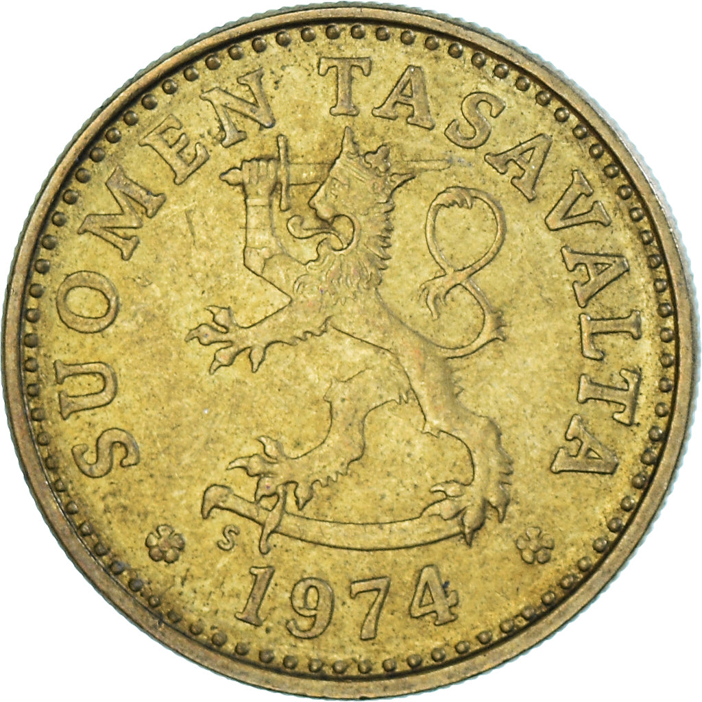 Coin, Finland, 10 Pennia, 1974