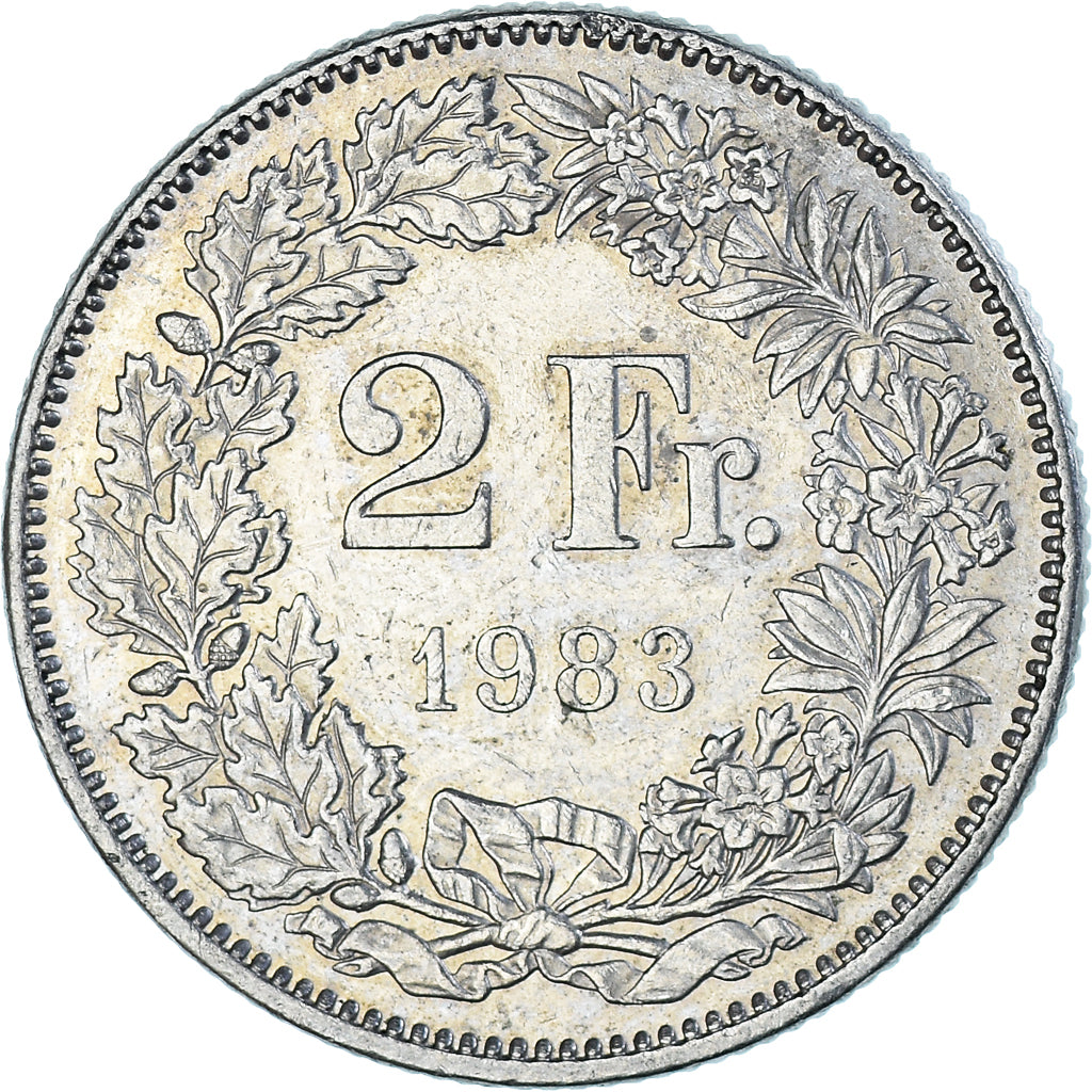 Coin, Switzerland, 2 Francs, 1983