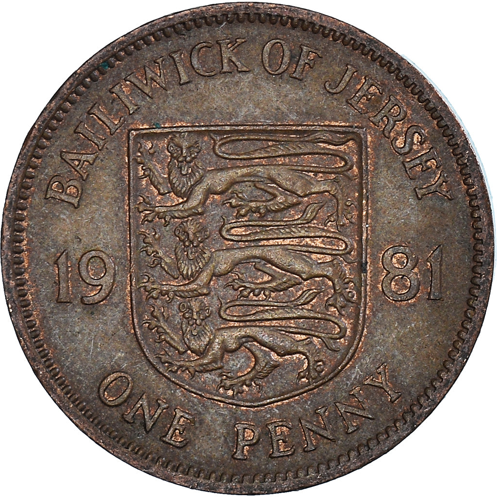 Coin, Jersey, Penny, 1981