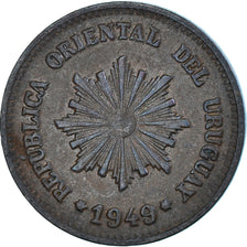 Coin, Uruguay, 2 Centesimos, 1949