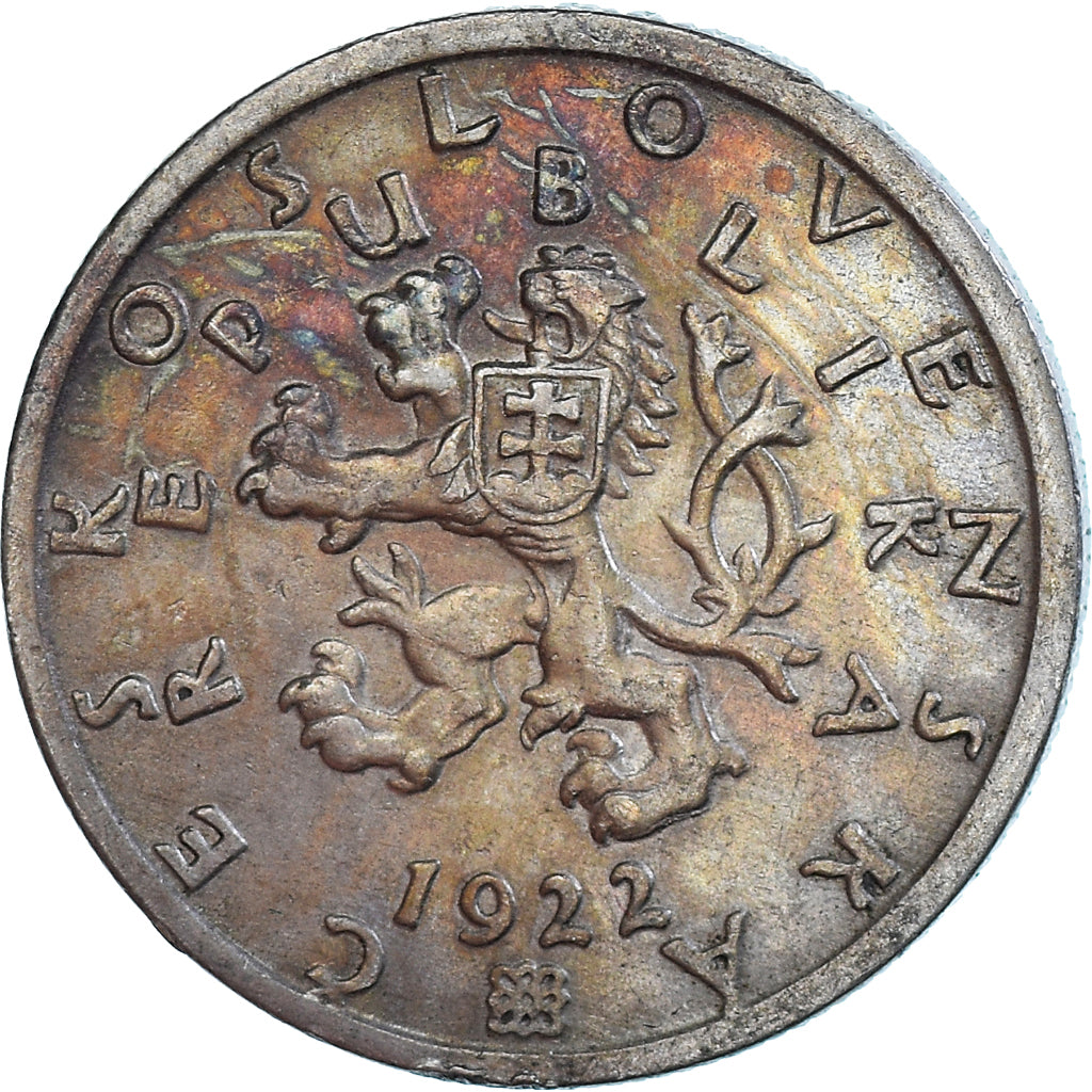 Moneta, Czechosłowacja, 50 Haleru, 1922