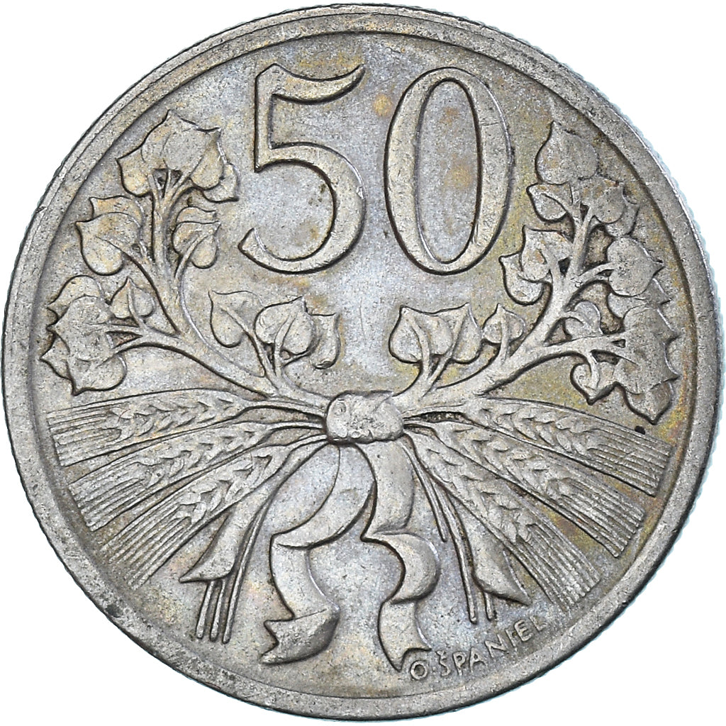 Moneta, Czechosłowacja, 50 Haleru, 1922
