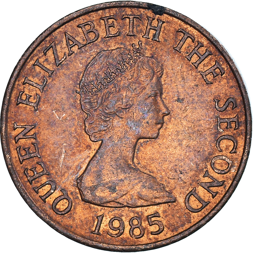 Coin, Jersey, Penny, 1985