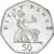 Monnaie, Grande-Bretagne, 50 Pence, 2001