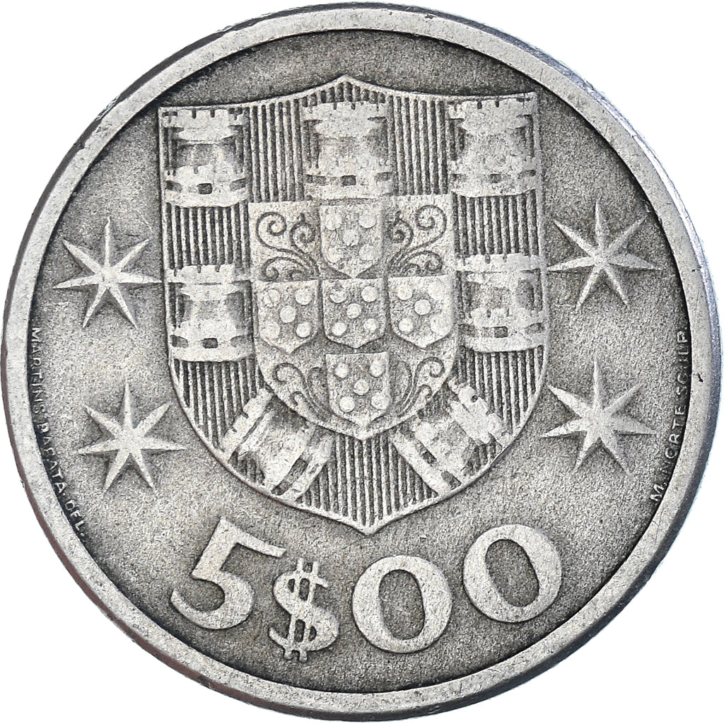 Coin, Portugal, 5 Escudos, 1963