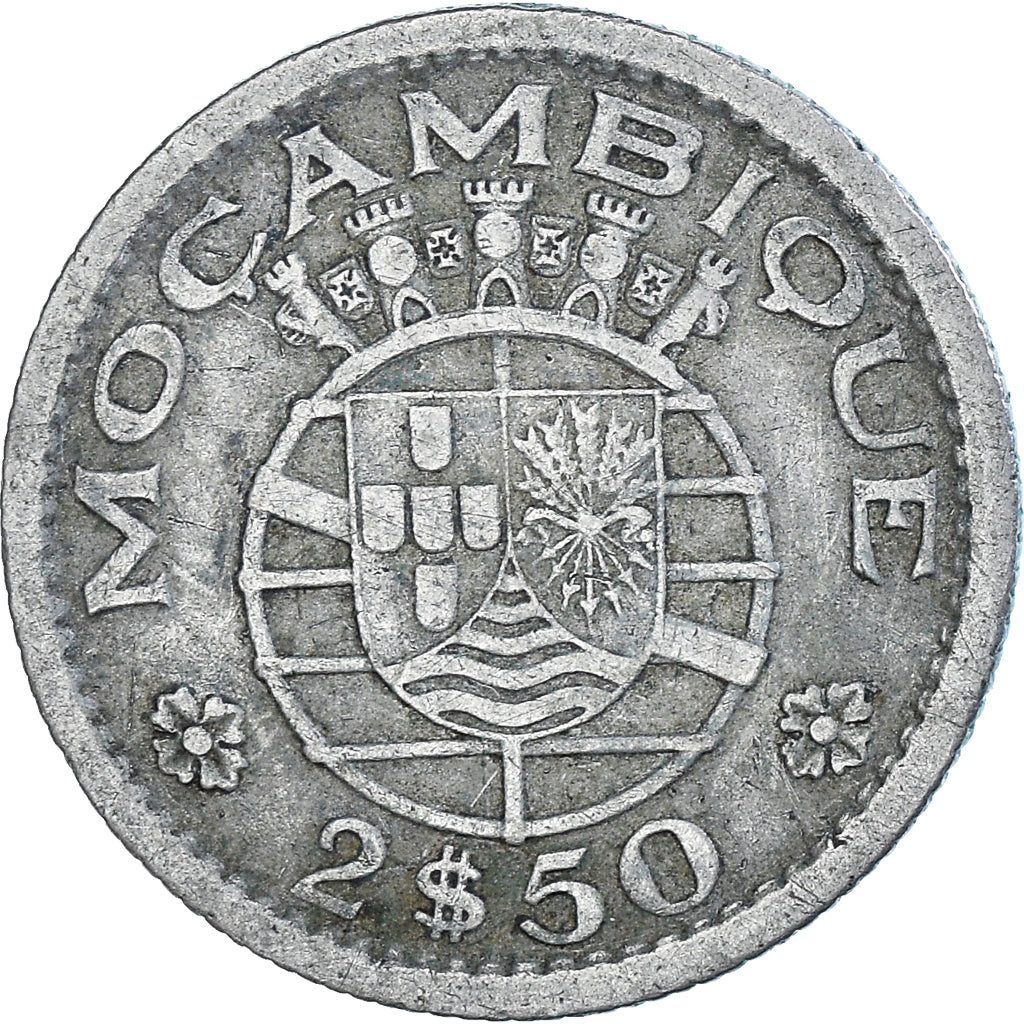 Coin, Mozambique, 2-1/2 Escudos, 1952