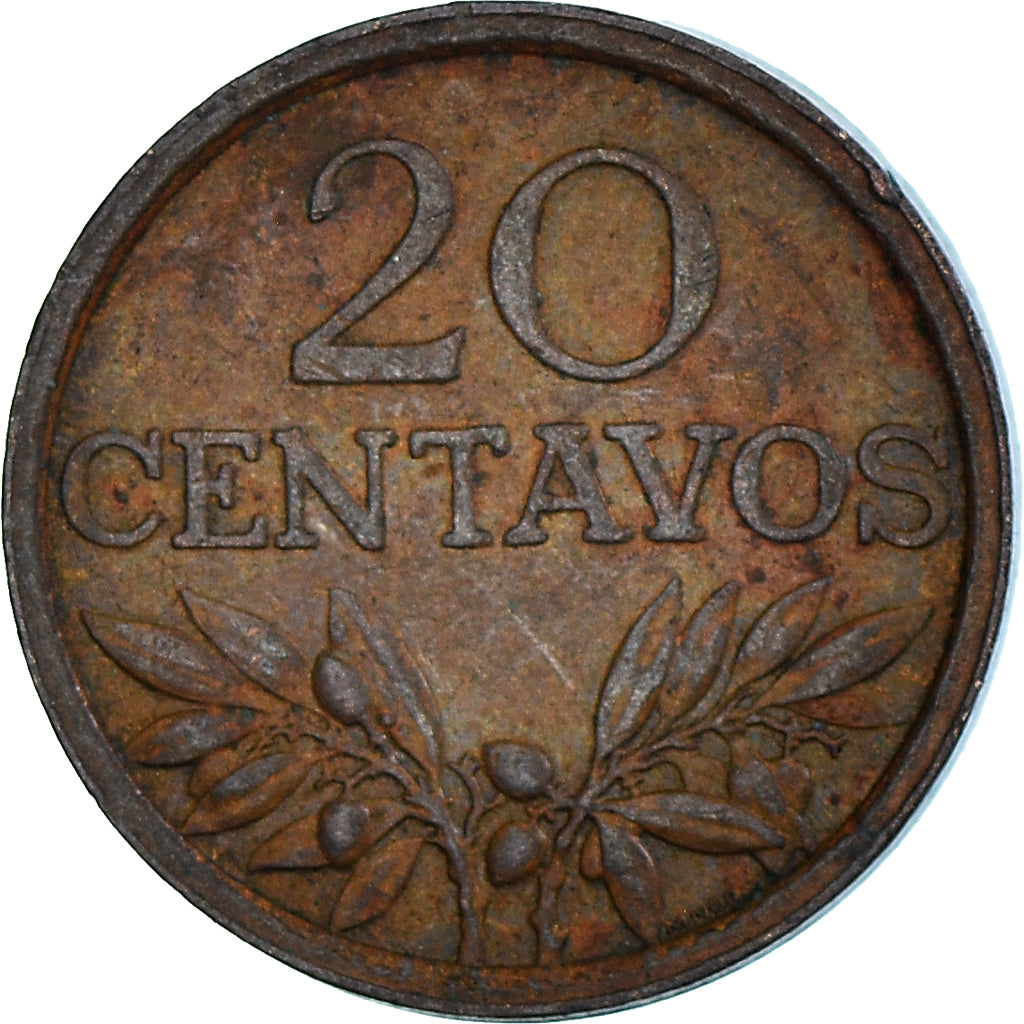 Coin, Portugal, 20 Centavos, 1973